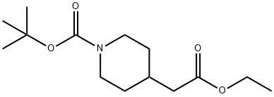 N-BOC-4-ETHYL PIPERIDINECARBOXYLATE Structure