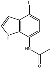 AcetaMide, N-(4-fluoro-1H-indol-7-yl)- 구조식 이미지