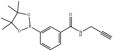 N-(Prop-2-yn-1-yl)-3-(tetramethyl-1,3,2-dioxaborolan-2-yl)benzamide 구조식 이미지