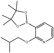 2-이소부톡시피리딘-3-보론산피나콜에스테르 구조식 이미지