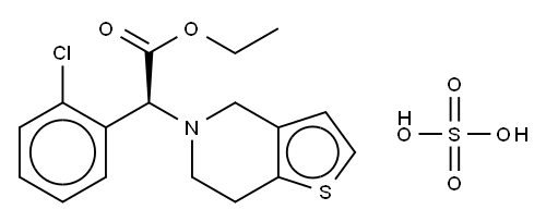 Ethyl-S-(+)-Clopidogrel Sulfate 구조식 이미지