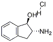 트랜스-2-아미노-2,3-디히드로-1H-인덴-1-올염산염 구조식 이미지