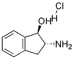 trans-2-Amino-2,3-dihydro-1H-inden-1-ol hydrochloride Structure