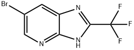 6-브로모-2-트리플루오로메틸-3H-이미다조[4,5-b]피리딘 구조식 이미지