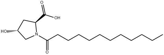 N-Dodecanoyl-4-hydroxy-L-proline Structure