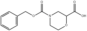 N-Cbz-2-Morpholinecarboxylic Acid Structure