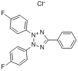 2,3-BIS(4-FLUOROPHENYL)-5-PHENYLTETRAZOLIUM CHLORIDE Structure