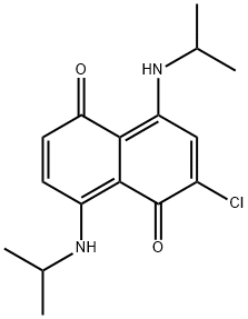 1,5-나프탈렌디온,2-클로로-4,8-비스[(1-메틸에틸)아미노]- 구조식 이미지
