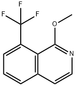 8-(트리플루오로메틸)-1-메톡시이소퀴놀린 구조식 이미지