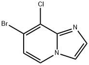 이미다조[1,2-a]피리딘,7-broMo-8-클로로- 구조식 이미지