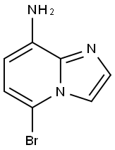 이미다조[1,2-a]피리딘-8-aMine,5-broMo- 구조식 이미지