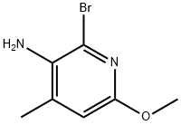 2-BROMO-3-AMINO-6-METHOXY-4-PICOLINE Structure