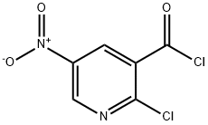 2-chloro-5-nitronicotinoyl chloride 구조식 이미지
