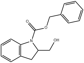 Бензил 2-(гидроксиметил)-1-индолинкарбоксила структурированное изображение