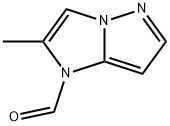 1H-Imidazo[1,2-b]pyrazole-1-carboxaldehyde, 2-methyl- (9CI) 구조식 이미지