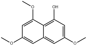 1-나프탈레놀,3,6,8-트리메톡시- 구조식 이미지