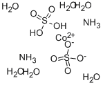 Ammonium cobalt(II) sulfate hexahydrate Structure