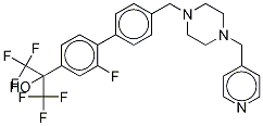 2-Fluoro-4'-[[4-(4-pyridinylMethyl)-1-piperazinyl]Methyl]-α,α-bis(trifluoroMethyl)-[1,1'-biphenyl]-4-Methanol 구조식 이미지