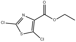 에틸2,5-디클로로-1,3-티아졸-4-카르복실레이트 구조식 이미지