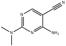 4-Amino-2-(dimethylamino)-5-pyrimidinecarbonitrile 구조식 이미지