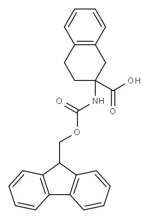 N-FMOC-D,L-2-AMINOTETRALIN-2-CARBOXYLIC ACID 구조식 이미지