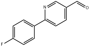 6-(4-플루오로-페닐)-피리딘-3-카발데하이드 구조식 이미지
