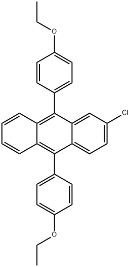 9,10-BIS(4-ETHOXYPHENYL)-2-CHLOROANTHRACENE 구조식 이미지
