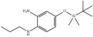 4-(tert-butyldimethylsilyloxy)-n1-propylbenzene-1,2-diamine Structure