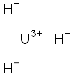 우라늄(III)수소화물. 구조식 이미지
