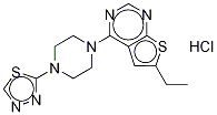 6-Ethyl-4-[4-(1,3,4-thiadiazol-2-yl)-1-piperazinyl]thieno[2,3-d]pyriMidine Hydrochloride Structure