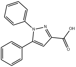 1,5-DIPHENYL-1H-PYRAZOLE-3-CARBOXYLIC ACID 구조식 이미지