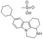 2,3,3A,4,5,6-HEXAHYDRO-8-CYCLOHEXYL-1H-PYRAZINO[3,2,1-J,K]CARBAZOLE MESYLATE 구조식 이미지