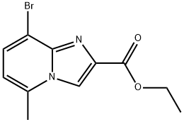 Ethyl 8-bromo-5-methylimidazo[1,2-a]pyridine-2-carboxylate 구조식 이미지