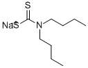 DibutylCarbamodithioic acid sodium salt Structure
