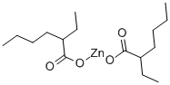 Ethylhexanoic acid zinc salt 구조식 이미지