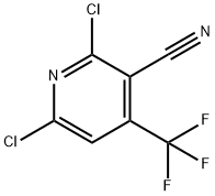 2,6-Dichloro-4-(trifluoromethyl)nicotinonitrile 구조식 이미지