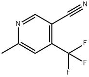 6-메틸-4-(트리플루오로메틸)니코티노니트릴 구조식 이미지