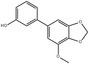 3'-하이드록시-5-메톡시-3,4-메틸렌디옥시비페닐 구조식 이미지