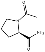 2-Pyrrolidinecarboxamide, 1-acetyl-, (R)- (9CI) 구조식 이미지