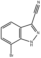 7-bromo-1H-indazole-3-carbonitrile Structure