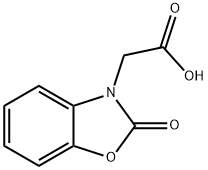 (2-OXO-1,3-BENZOXAZOL-3(2H)-YL)아세트산 구조식 이미지