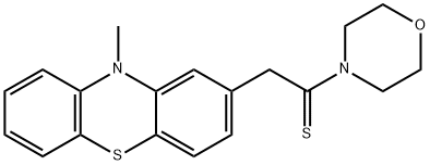 4-[(10-methylphenothiazin-2-yl)thioacetyl]morpholine Structure