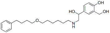 2-(hydroxymethyl)-4-[1-hydroxy-2-[6-(4-phenylbutoxy)hexylamino]ethyl]phenol 구조식 이미지