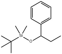 Silane, (1,1-dimethylethyl)dimethyl(1-phenylpropoxy)- 구조식 이미지