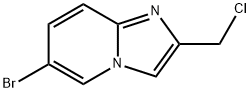 6-브로모-2-클로로메틸-이미다조[1,2-A]피리딘 구조식 이미지