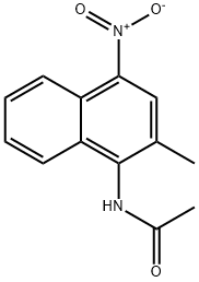 아세타미드,N-(2-메틸-4-니트로-1-나프탈레닐)- 구조식 이미지