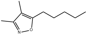 Isoxazole, 3,4-dimethyl-5-pentyl- (9CI) Structure