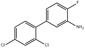 [1,1'-Biphenyl]-3-aMine, 2',4'-dichloro-4-fluoro- Structure