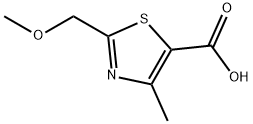 2-(Methoxymethyl)-4-methyl-1,3-thiazole-5-carboxylic acid 구조식 이미지