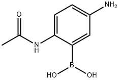 2-Acetamido-5-aminophenylboronic acid Structure